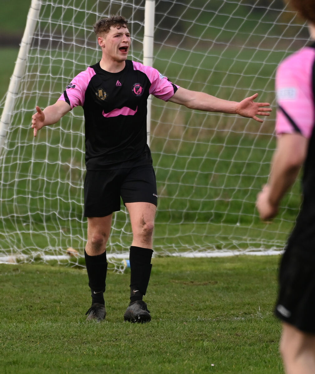 Clonakilty United's David O'Sullivan in action against Baltimore Crabs. Picture; Eddie O'Hare