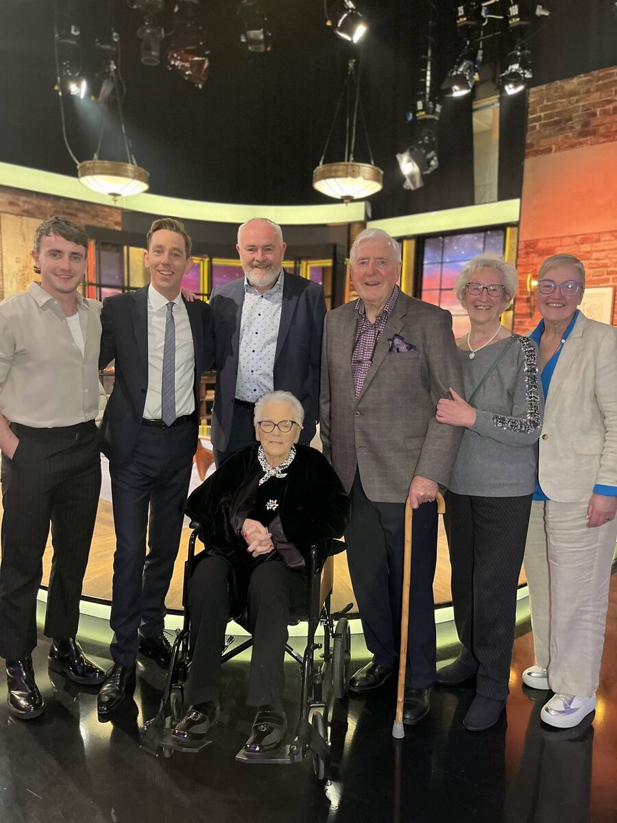 Paul Mescal and Emily Watson with host Ryan Tubridy on Friday night's Late Late Show attached. Plus, host Ryan Tubridy with the Mescal family Paul Mescal and Emily Watson with host Ryan Tubridy on Friday night's Late Late Show attached. Plus, host Ryan Tubridy with the Mescal family