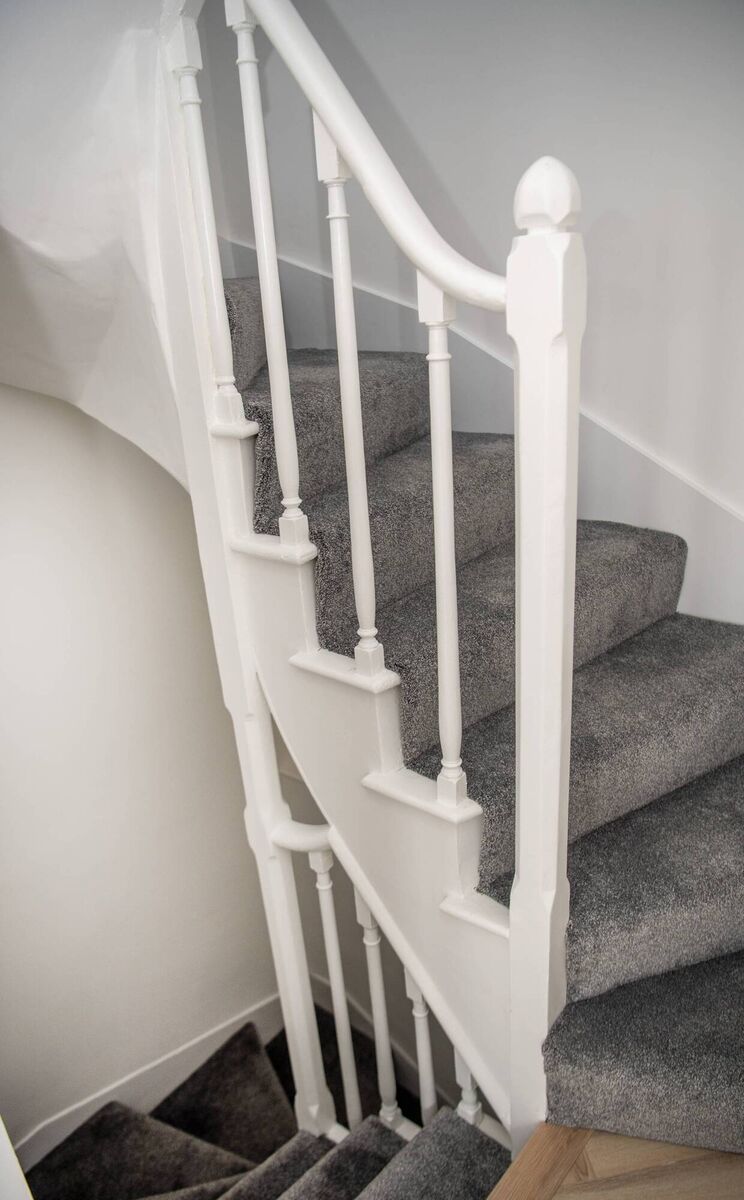 Stairs were able to be retained by build crew Petram Construction