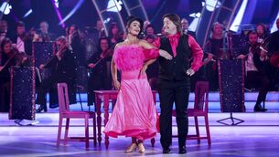 <p>Rugby Star Shane Byrne and Karen Byrne were sent home tonight. Picture: Kyran O’Brien/kobpix </p>