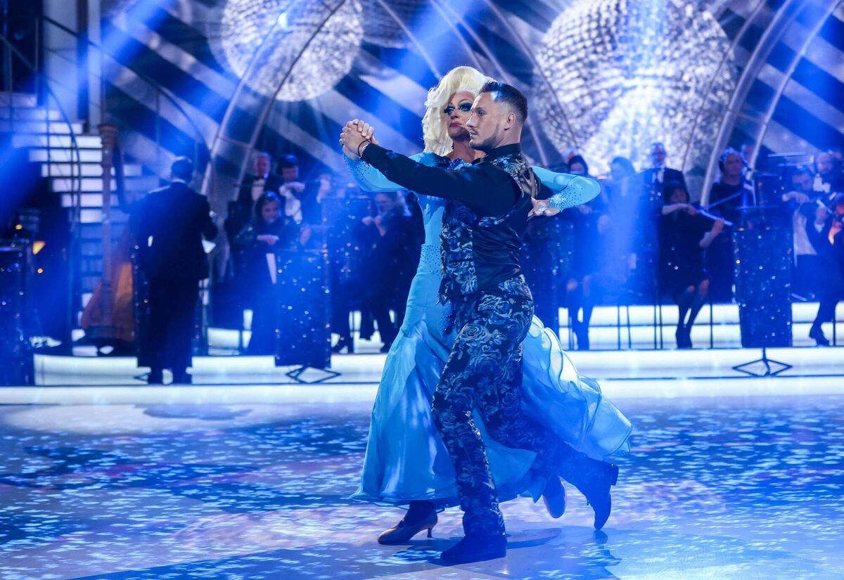 Panti Bliss and Denys Samson during Dancing With The Stars 