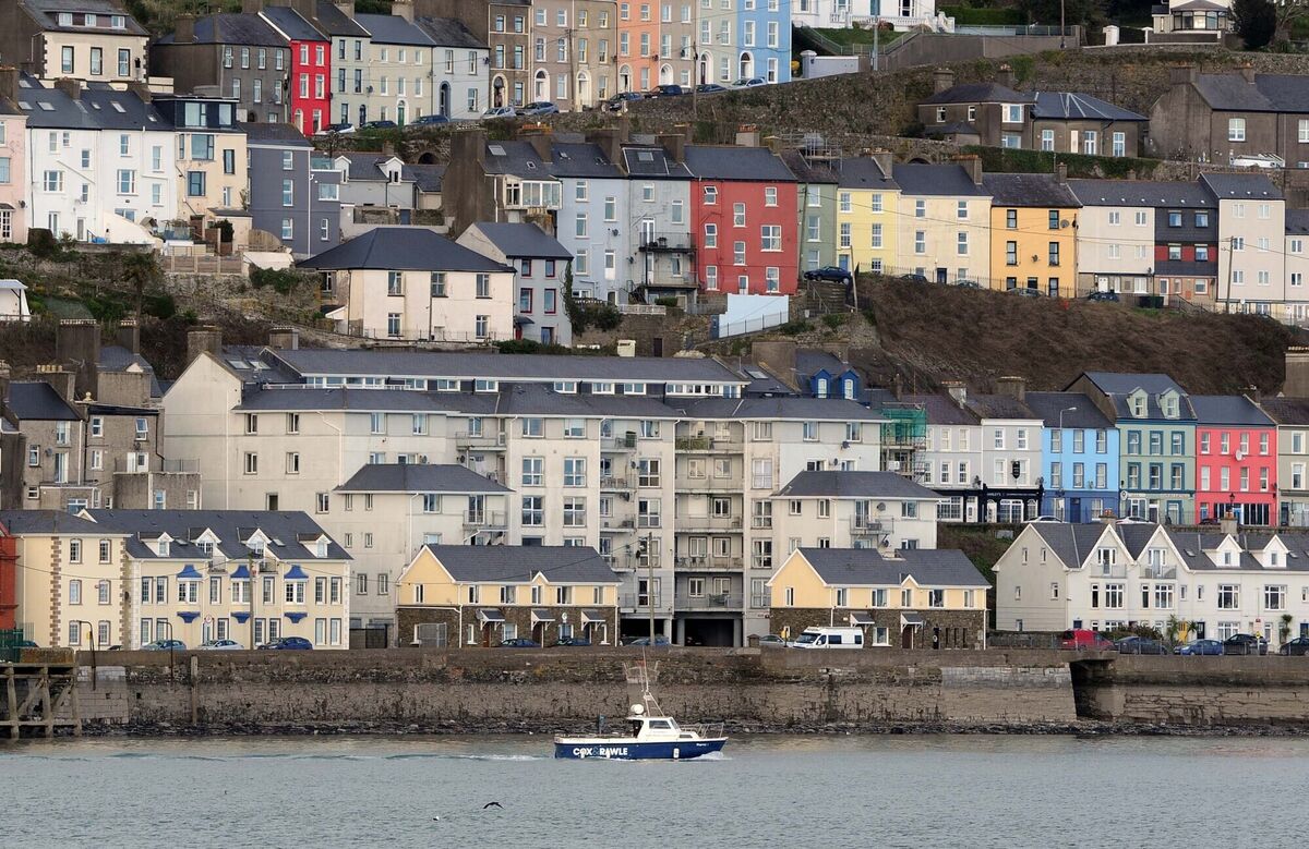  A view looking across the water to Cobh from Haulbowline, Co. Cork. Picture: Denis Minihane.