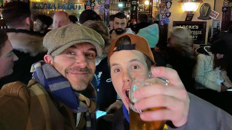 David Beckham celebrates son Cruz's 18th birthday in Dublin