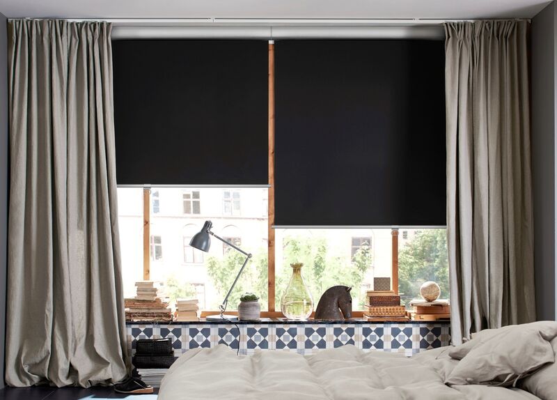 Tretur blinds, from €60, variety of curtains from 13 for one panel, ikea.ie. Tretur blinds, from €60, variety of curtains from 13 for one panel, ikea.ie.