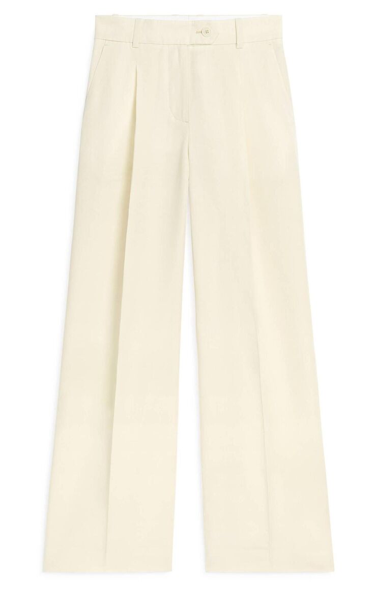 Wide linen-blend troousers, Arket, €89 Wide linen-blend troousers, Arket, €89