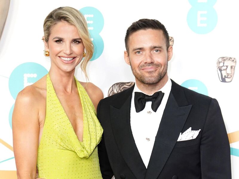 Vogue Williams and her husband Spencer Matthews. Picture: Ian West/PA Wire