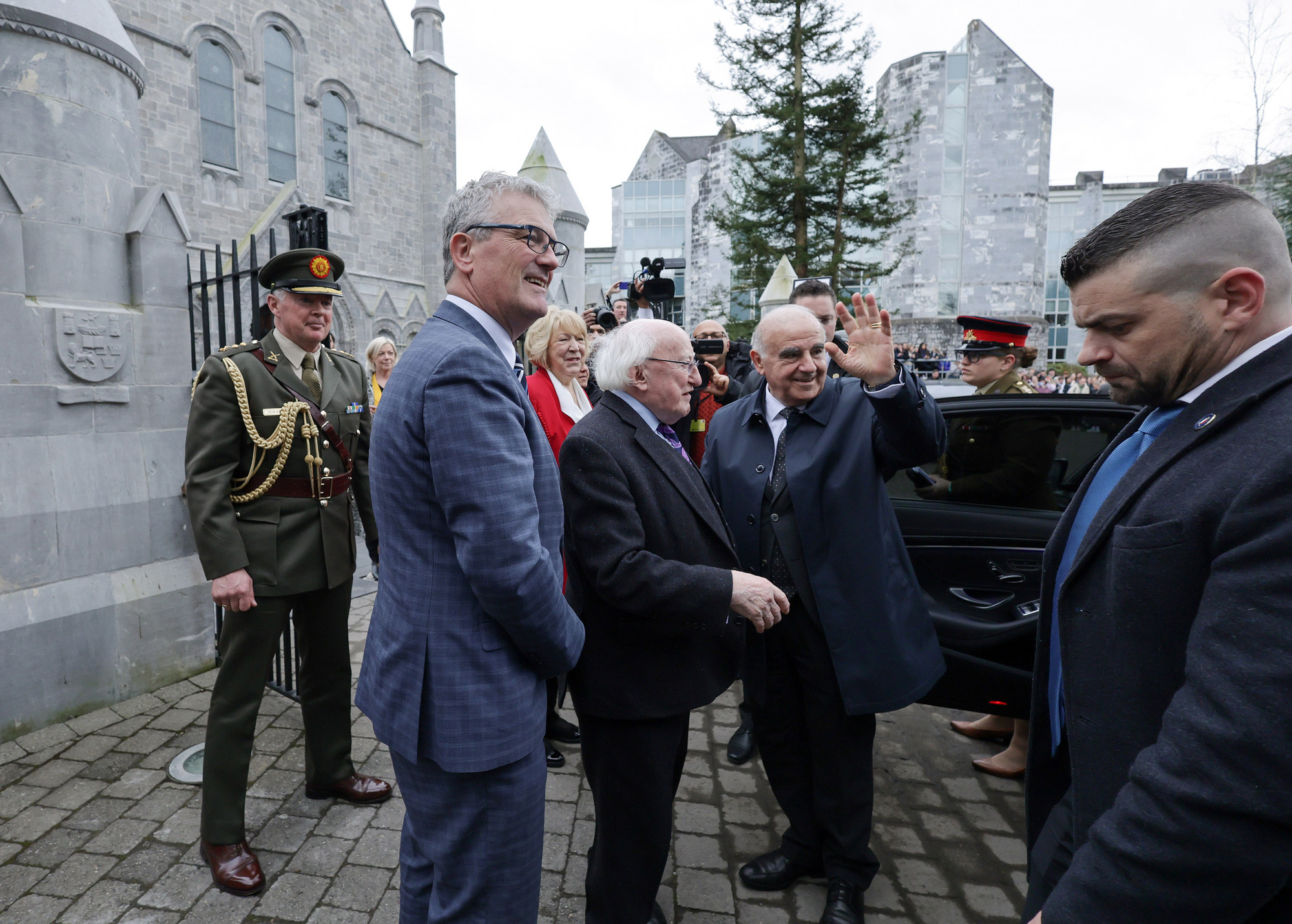  President of Malta George Vella and President Michael D Higgins visit UCC. Picture: Maxwells 