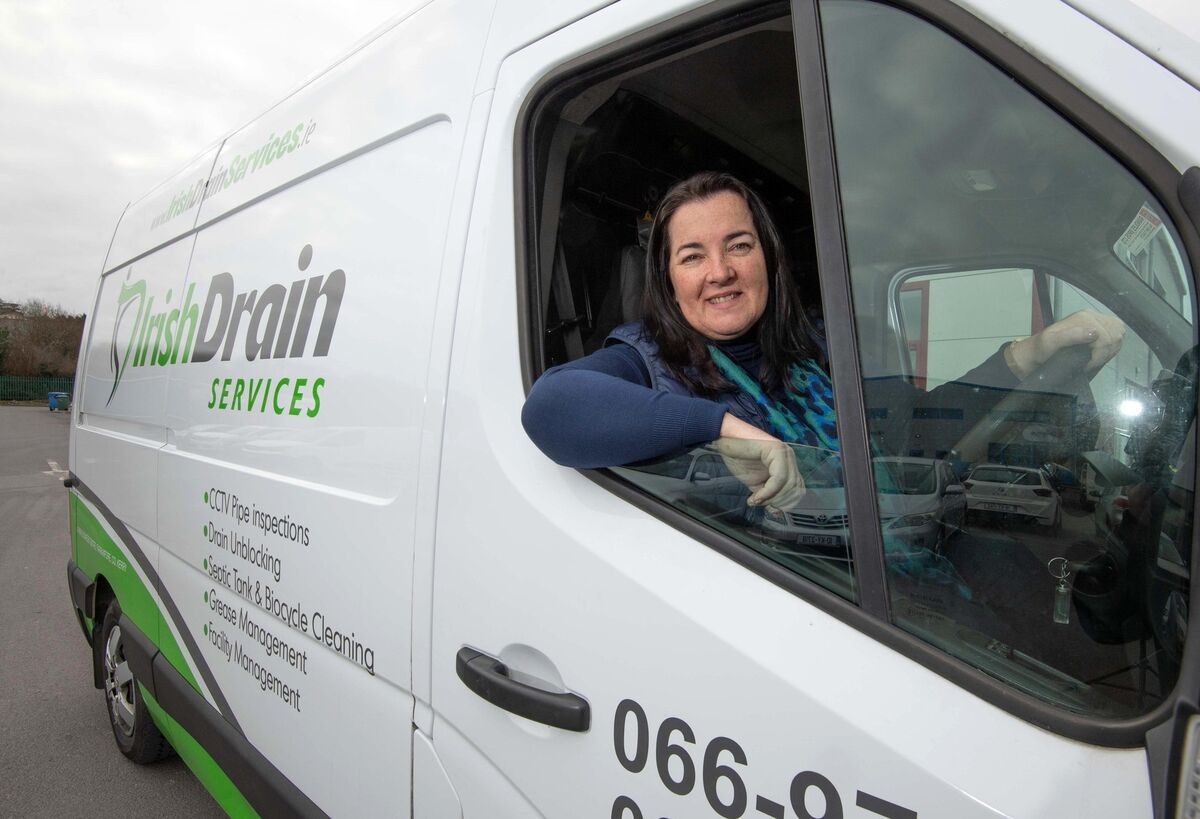  Mary B Teahan, proprietor, Irish Drain Services in Faranfore, County Kerry.