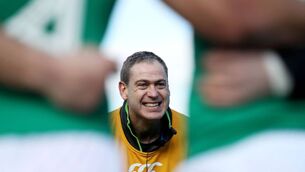 <p>IN HIS ELEMENT: Ireland u19 Head Coach Tom Tierney offers some encouragment before a game. Picture: INPHO/Bryan Keane</p>