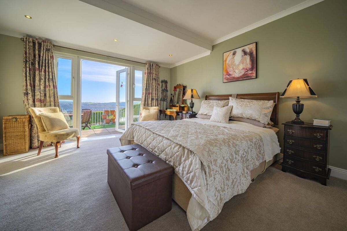 One of the four bedrooms