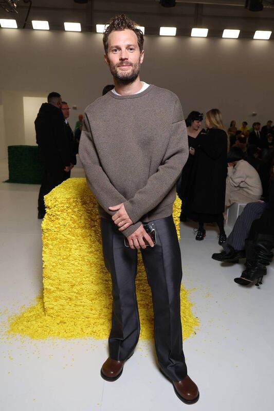 Jamie Dornan attends the Loewe Womenswear Fall Winter 2023-2024 show. Jamie Dornan attends the Loewe Womenswear Fall Winter 2023-2024 show.