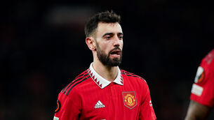 <p>Bruno Fernandes will escape punishment from the FA. Pic: Martin Rickett/PA</p>
