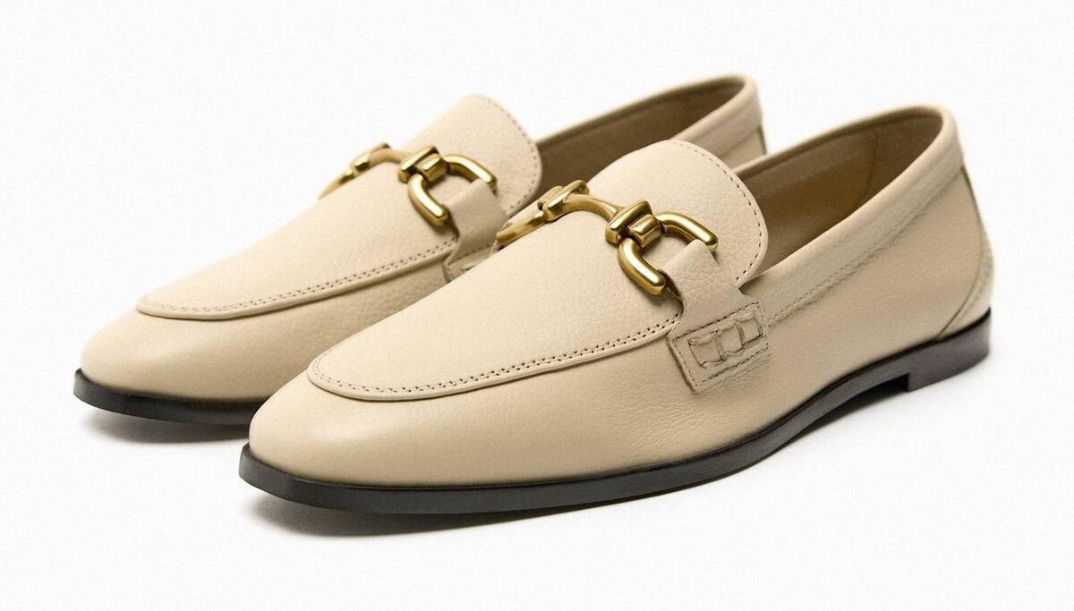 Soft Leather Loafers, €49.95, Zara