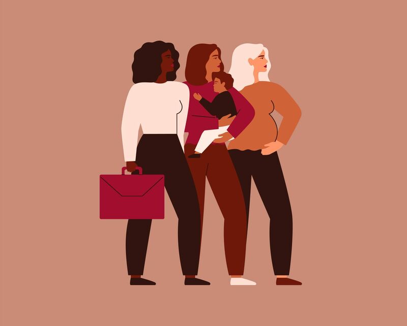 Aged 35, with three babies under four, the ambitious girl went back to work