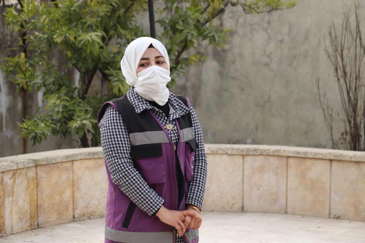 Aid worker Hala: 'The war impacted all Syrians, but women were impacted more.' Picture: ActionAid Aid worker Hala: 'The war impacted all Syrians, but women were impacted more.' Picture: ActionAid