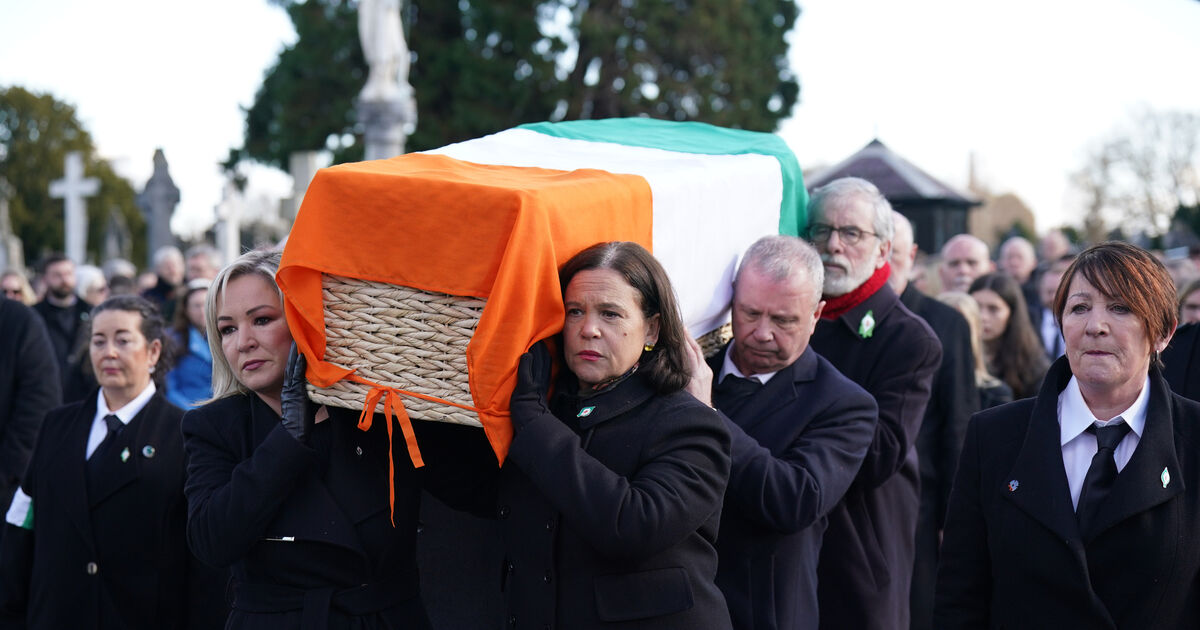 McDonald pledges to deliver Irish unity in funeral tribute to veteran
