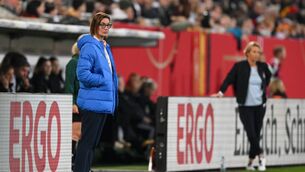 <p>STAYING PUT: Corinne Diacre, Head Coach of France. Pic: Thomas Eisenhuth/Getty Images</p>
