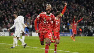 <p>Bayern’s Eric Maxim Choupo-Moting helped knock out his former club Paris St-Germain (AP Photo/Matthias Schrader)</p>