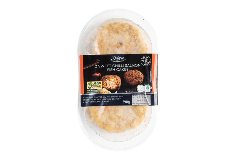 Lidl Deluxe sweet chilli Salmon Fish Cakes