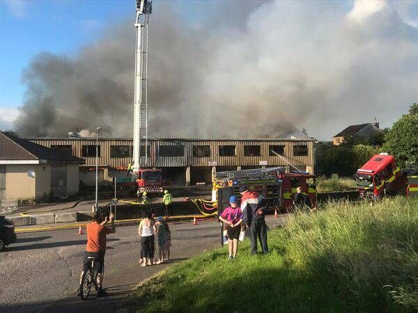 The fire at Sunset Ridge Hotel last year. The fire at Sunset Ridge Hotel last year.