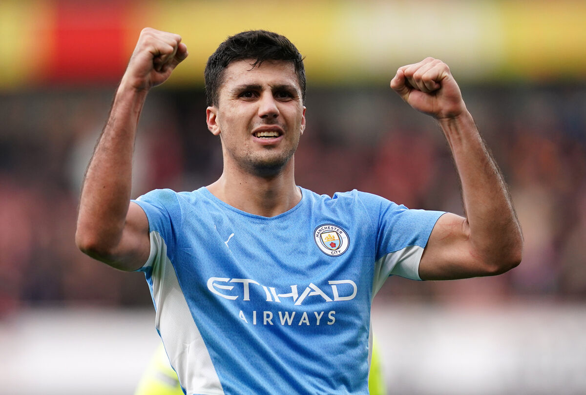 Rodri is the key man in City’s midfielder. Pic: Thomas Ash