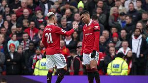 <p>Casemiro was sent off on Sunday (Martin Rickett/PA)</p>