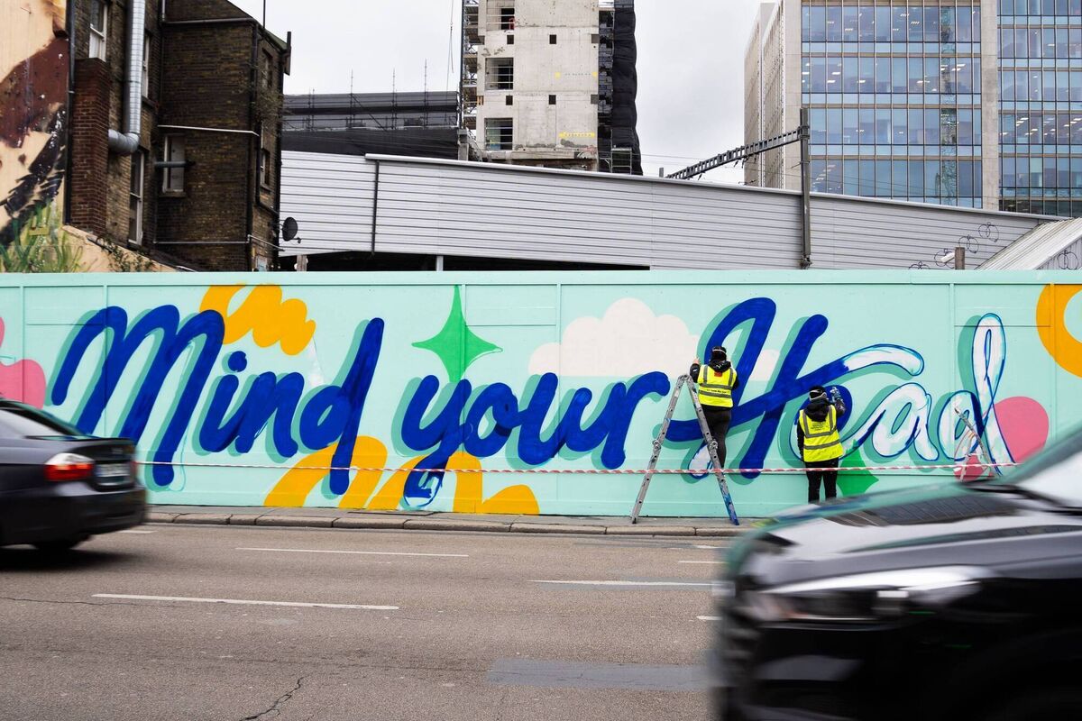 The mural on Tara Street in Dublin. Picture: CLTV The mural on Tara Street in Dublin. Picture: CLTV
