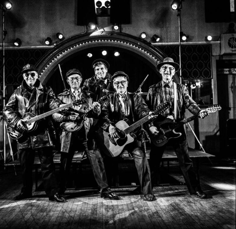 The front cover of If This Is Rock and Roll, I Want My Old Job Back featured the band's fathers: Paddy Doherty, Brendan Burke, Fintan Donnelly, Tom Carton, and Jimmy Moran.