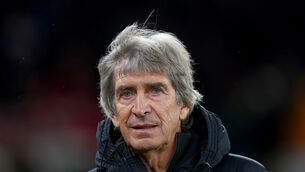 <p>Manuel Pellegrini is staying optimistic about Real Betis’ chances against Manchester United (Tim Goode/PA)</p>