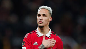 Antony missed training on Wednesday morning (Martin Rickett/PA)