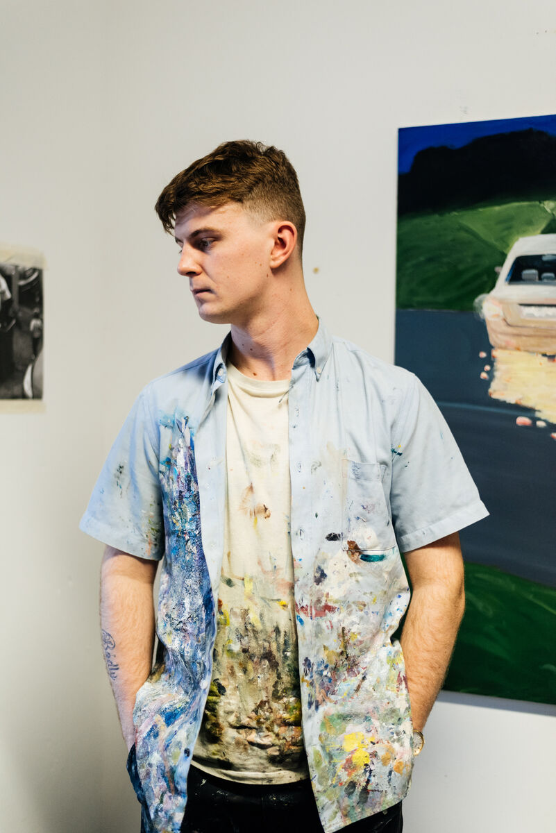 Artist Carl Hickey at Atelier Now