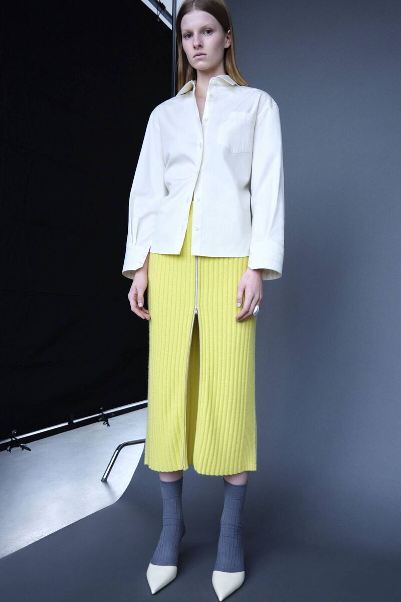 A model wears Maria McManus at New York Fashion Week.