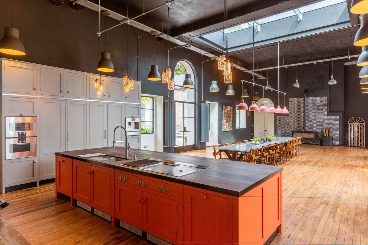 Kitchen is a long way from castle keep days...