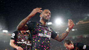 Brentford’s Ivan Toney has been recalled to the England squad. (Adam Davy/PA)