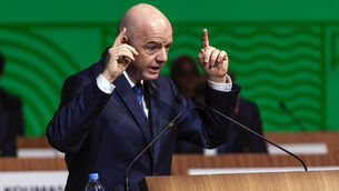 FIFA president Gianni Infantino is targeting equal prize money for the men’s and women’s World Cups of 2026 and 2027 (AP)