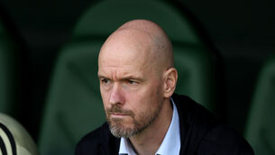 <p>Erik Ten Hag is staying focused on matters on the pitch (Isabel Infantes/PA)</p>