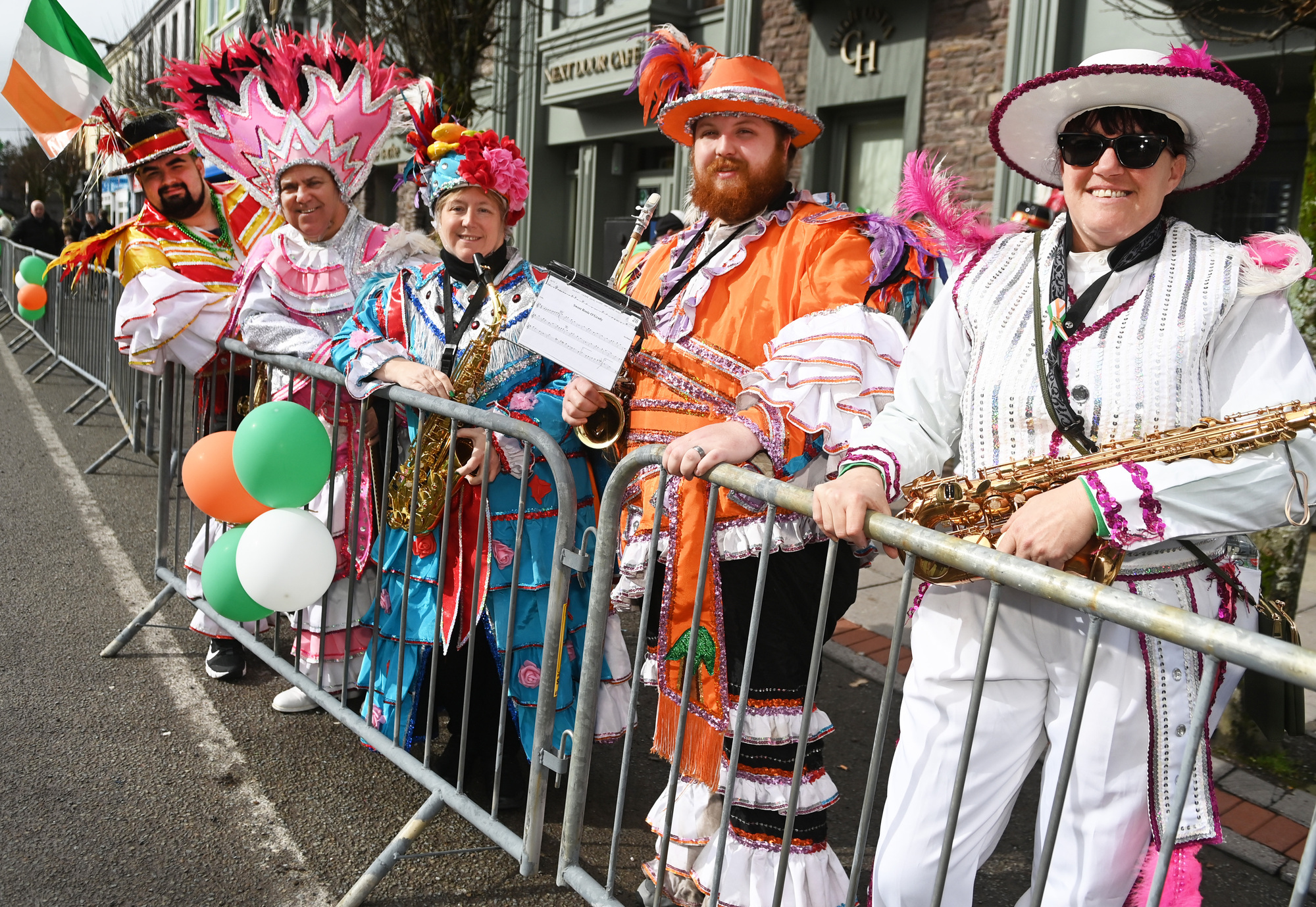 US marching band locked down by covid in 2020 delighted to finally play in Irish town's parade
