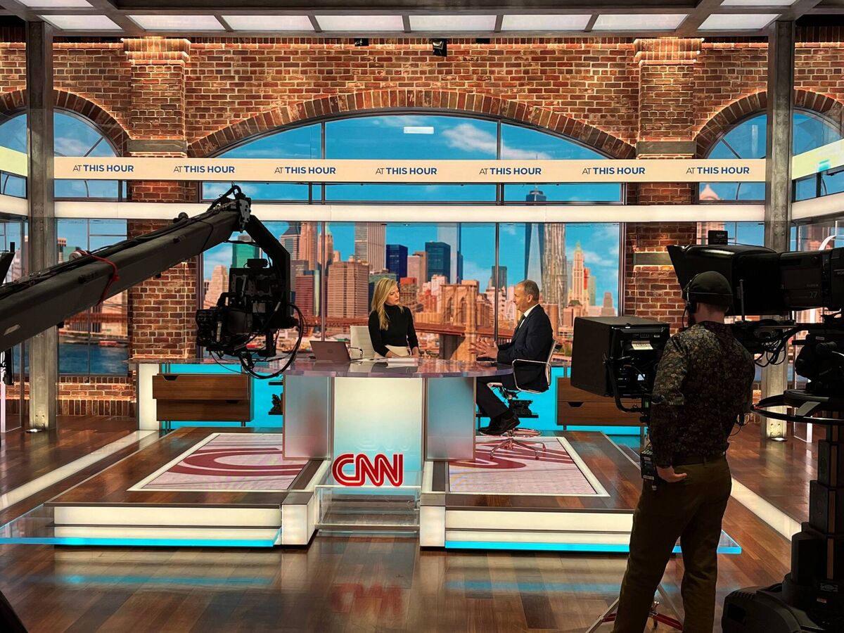 CNN headquarters was one of the destinations on the Tánaiste's busy itinerary on St Patrick's Day. CNN headquarters was one of the destinations on the Tánaiste's busy itinerary on St Patrick's Day.