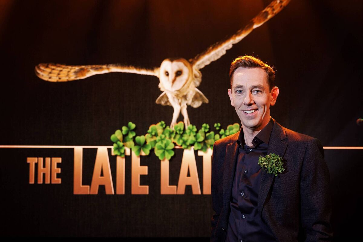 Ryan Tubridy on set ahead of the The Late Late Show St Patrick's Day Special. Picture Andres Poveda