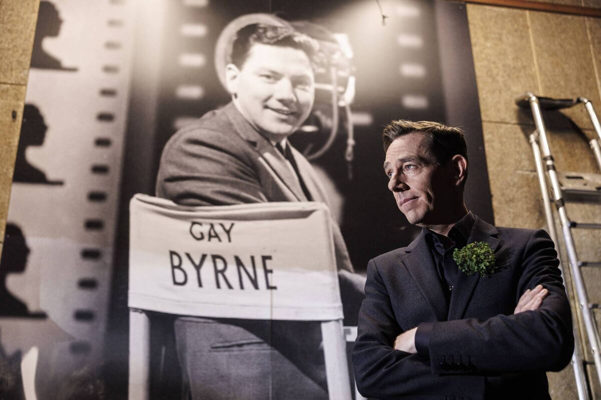 Ryan Tubridy on set ahead of the The Late Late Show St Patrick's Day Special. Picture Andres Poveda