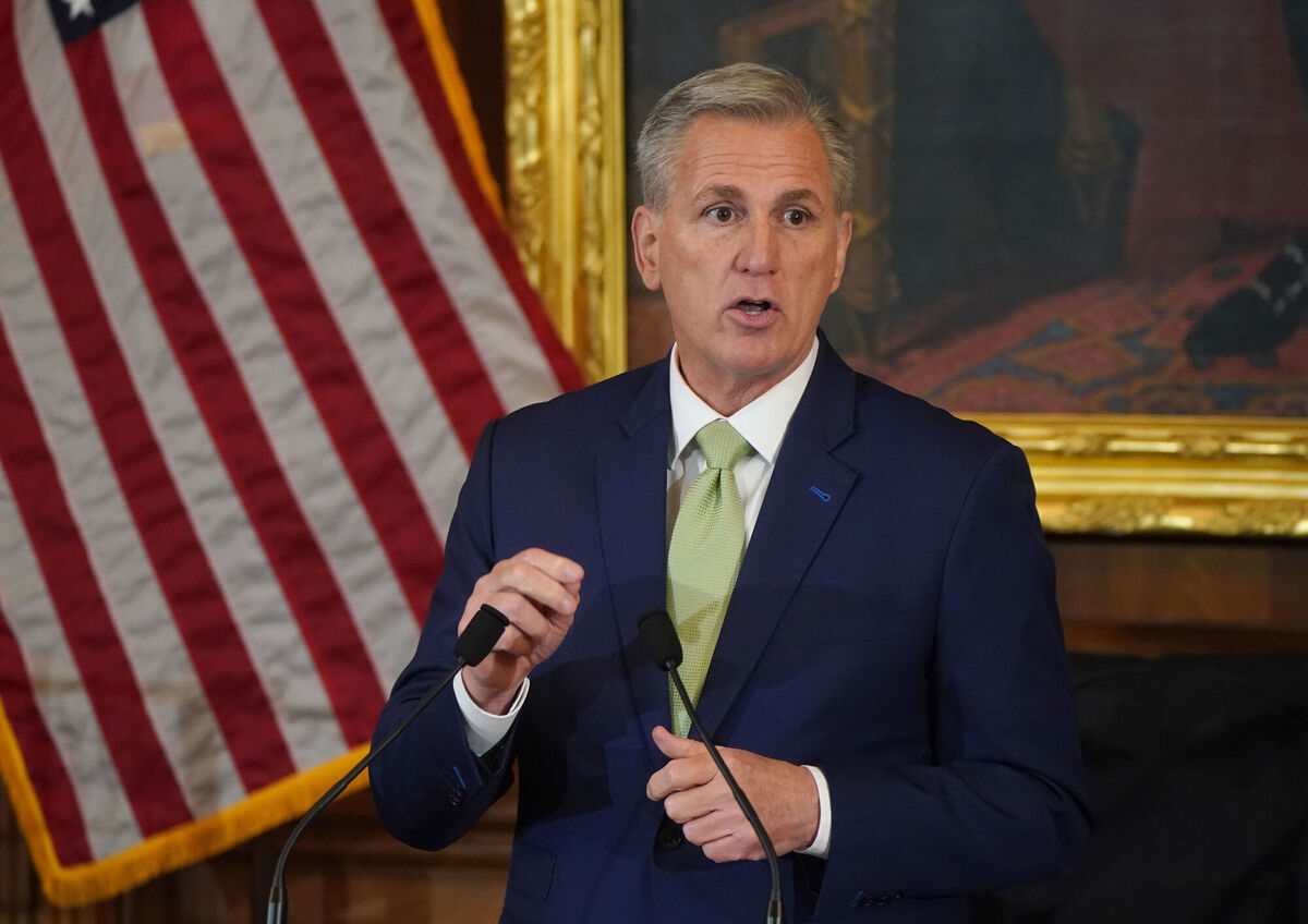  Speaker of the US House of Representatives, Kevin McCarthy, addressing the Friends of Ireland lunch in Washington DC on St Patrick's Day.