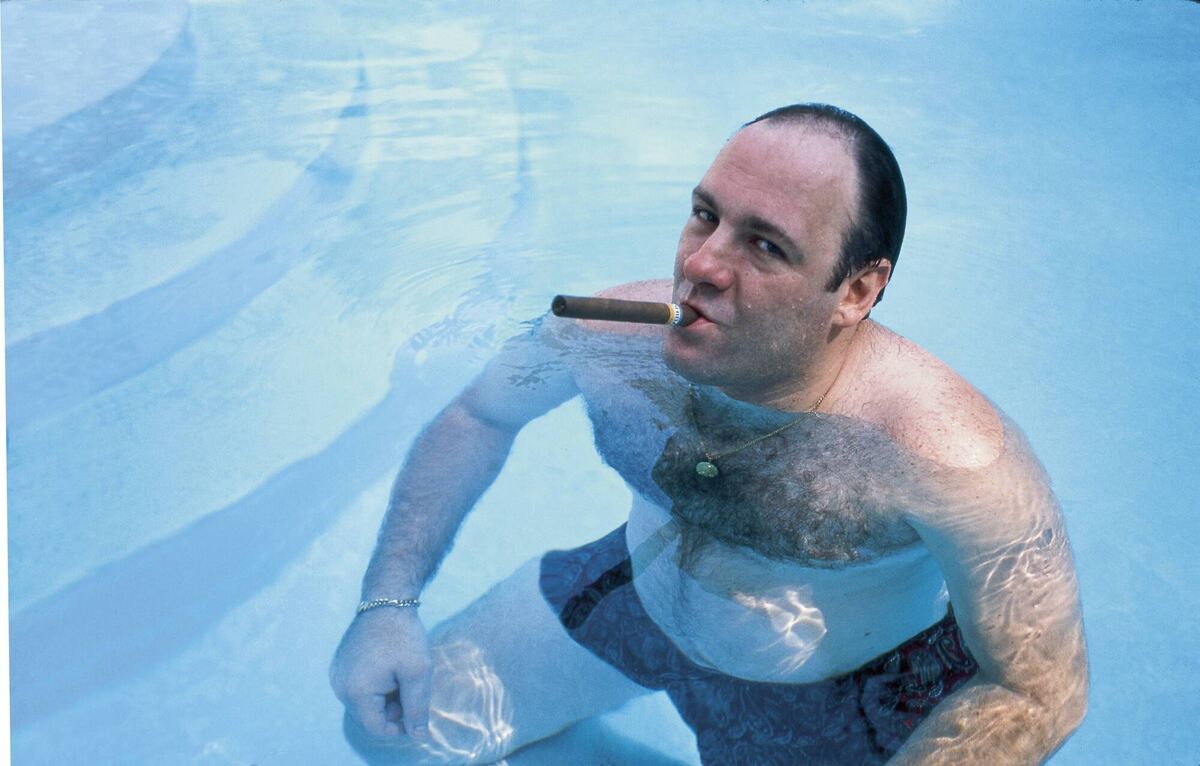James Gandolfini in The Sopranos. James Gandolfini in The Sopranos.