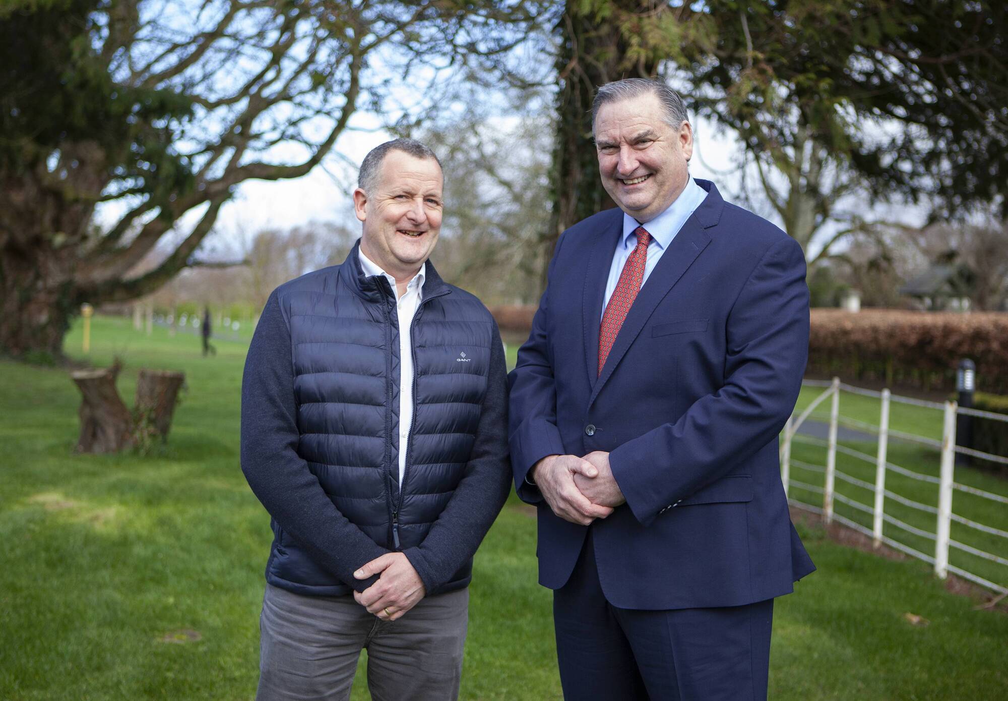 Pictured is Niall Browne, CEO of Dawn Meats with Denis Collins, CEO of ActionZero. Picture: Jill O’Meara