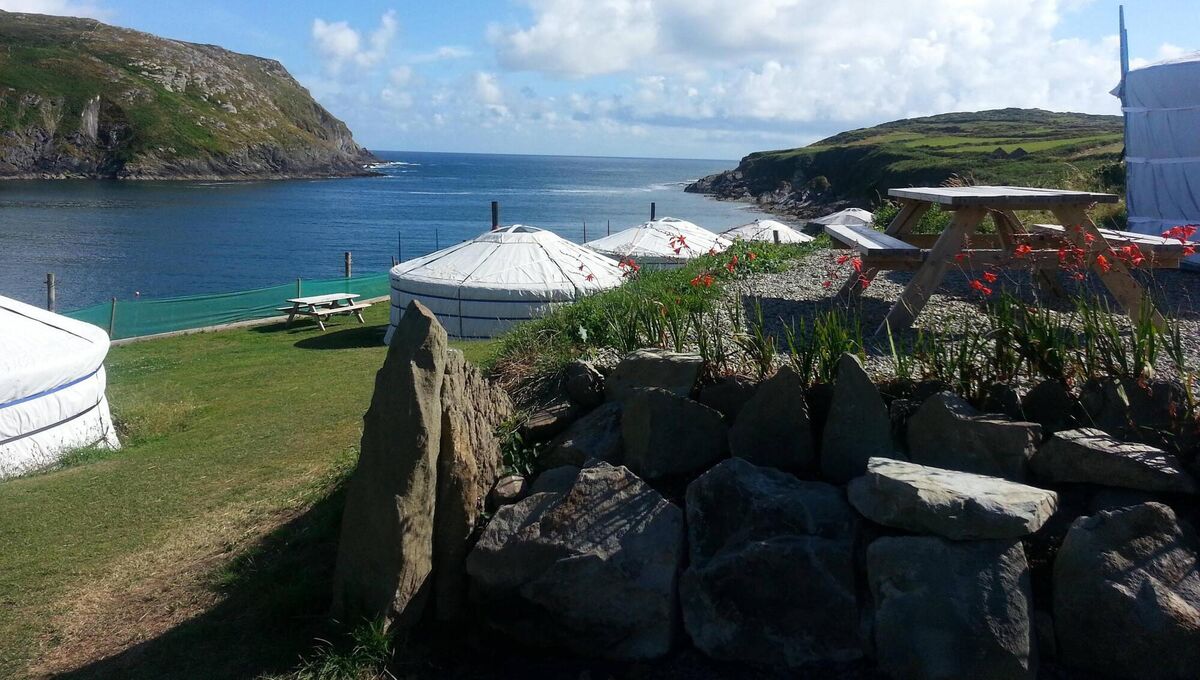 Glamping on Cape Clear has become popular with visitors to West Cork and Kerry, with activities ranging from kayaking and archery to yoga, massage and reflexology. 