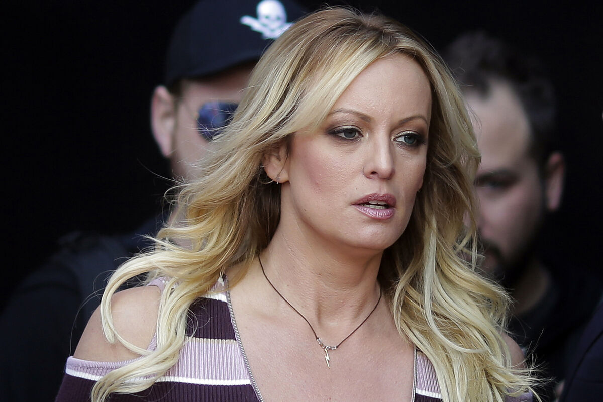 Adult film actress Stormy Daniels arrives for the opening of the adult entertainment fair Venus in Berlin, on Oct. 11, 2018. Picture: AP Photo/Markus Schreiber, File