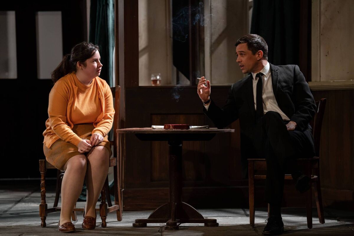 Hangmen: Olivia Byrne as Shirley and Killian Scott as Mooney Hangmen: Olivia Byrne as Shirley and Killian Scott as Mooney