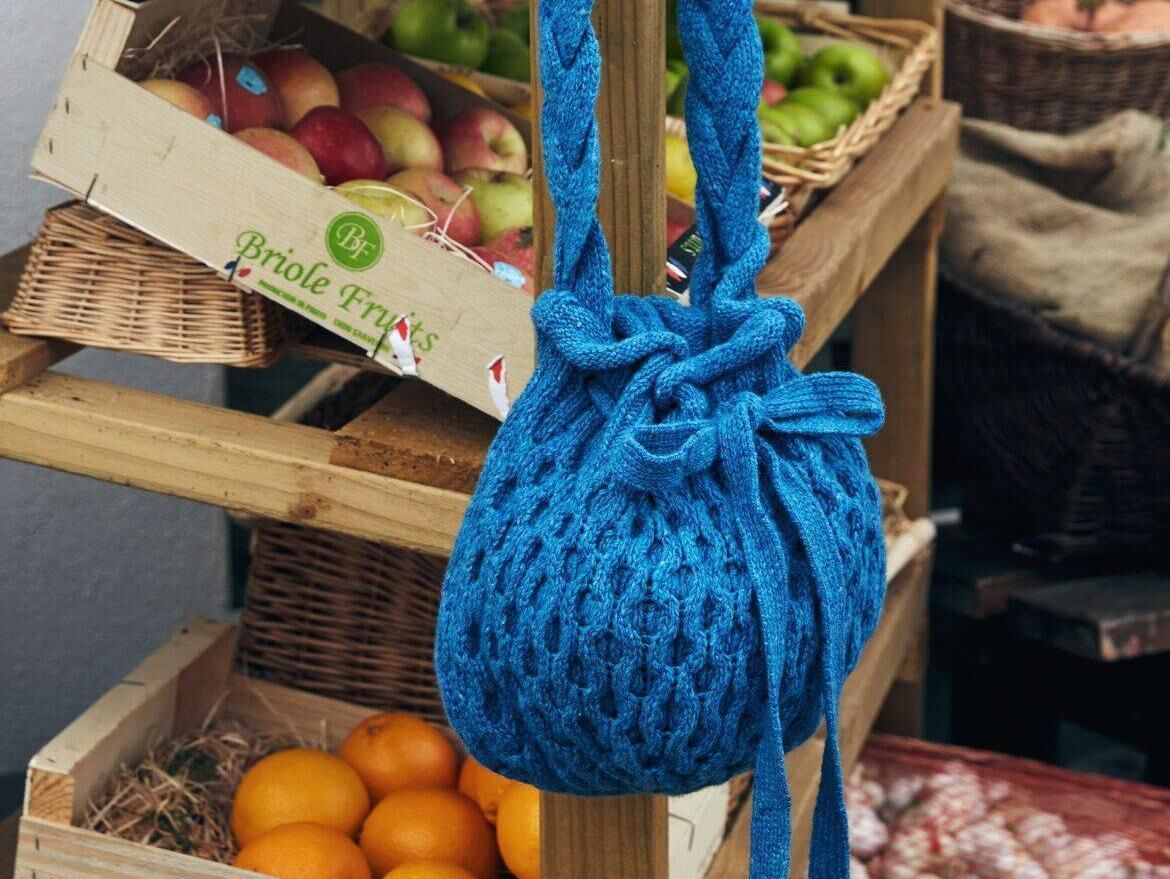 This 'Melinda' bag in Forget-Me-Not blue cashmere is just one of many accessories now available in the Solstice collection, with prices starting at just €39.95.