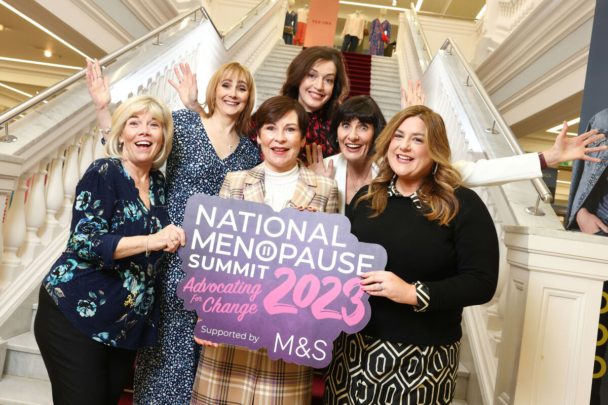 Dr Deirdre Lundy, Sallyanne Brady, Katie Ridge, Aveen Bannon, Loretta Dignam, and Joanne Healy at the launch of the National Menopause Summit. Picture: Marc O'Sullivan