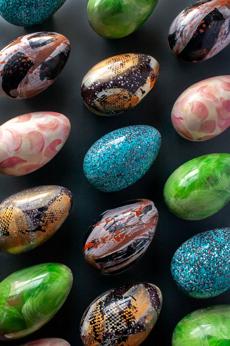 Ornate and delicious chocolate eggs from Gra Chocolate. 