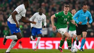 <p>LEARNING CURVE: Evan Ferguson of Republic of Ireland during the UEFA EURO 2024 Championship Qualifier match against France at Aviva Stadium in Dublin. Pic: Stephen McCarthy/Sportsfile</p>